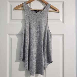 Aritzia High Neck Grey Tank